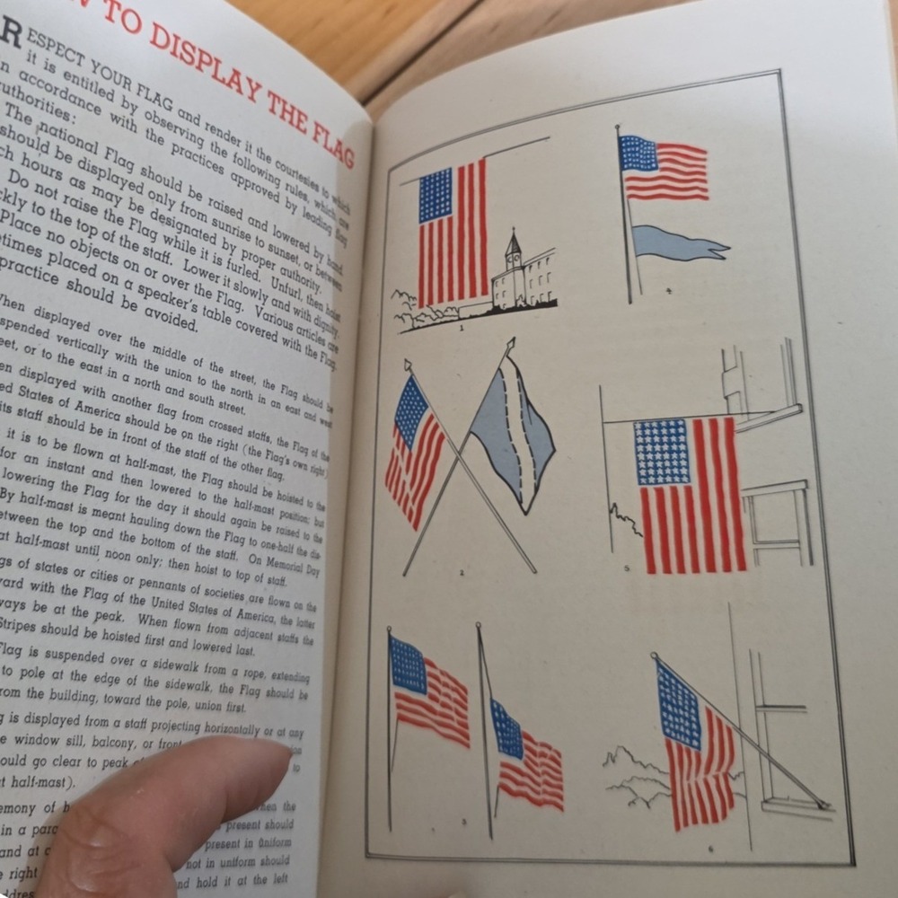 1942 US Marine Corps How to Respect and Display Our Flag Vintage WWII Booklet - Picture 2 of 6